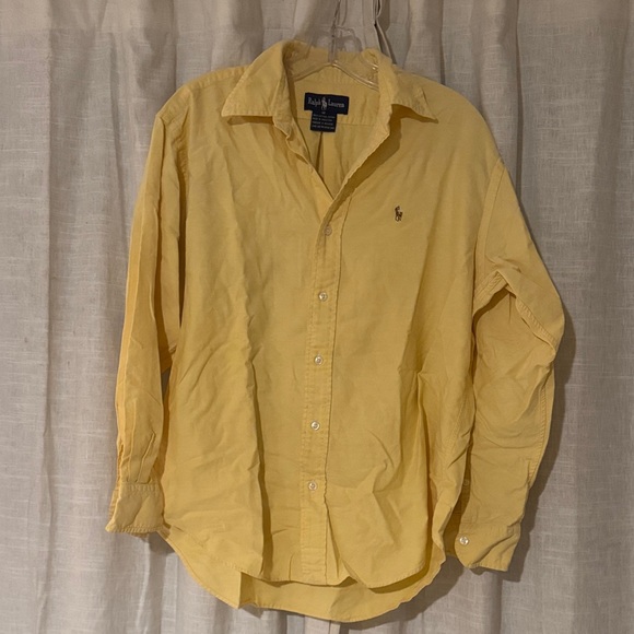 Polo by Ralph Lauren Men's Casual Yellow Button Down Shirt - Picture 1 of 4